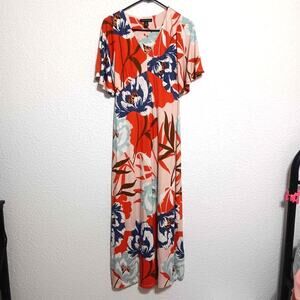 A Pea in the Pod Maxi Maternity Dress Size XS Floral Tropical